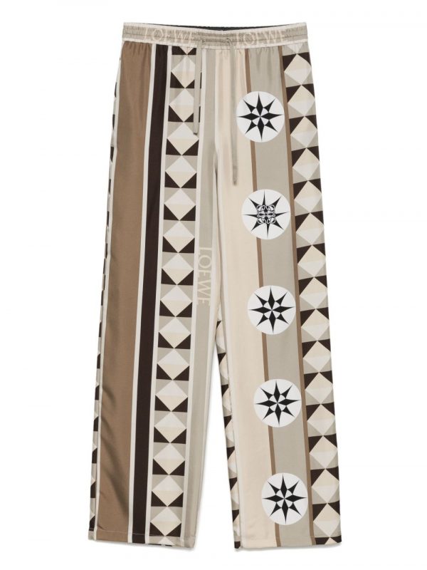 PANTALONE IN SETA STAMPATO