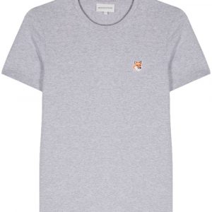 T-SHIRT FOX HEAD PATCH IN COTONE