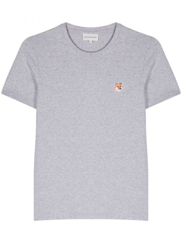 T-SHIRT FOX HEAD PATCH IN COTONE