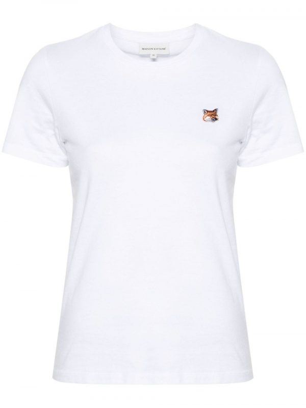 T-SHIRT FOX HEAD PATCH IN COTONE