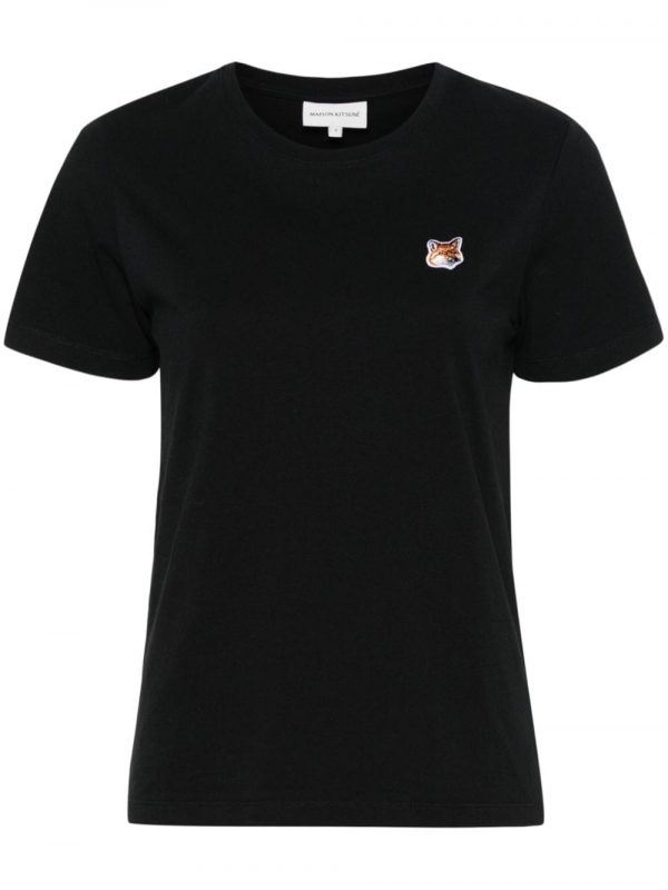 T-SHIRT FOX HEAD PATCH IN COTONE