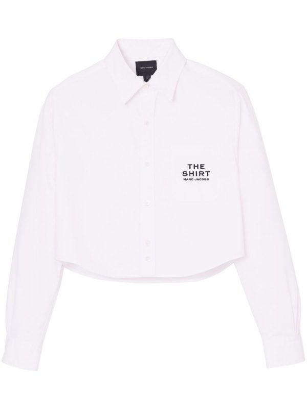CAMICIA CROPPED IN COTONE