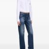 CAMICIA CROPPED IN COTONE — изображение 7