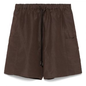 SHORTS IN MISTO LINO E SETA
