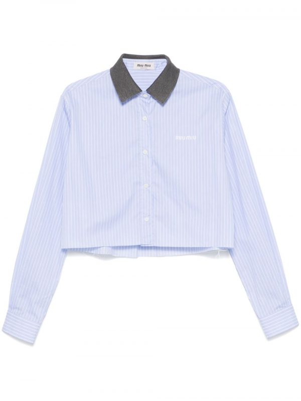 CAMICIA IN COTONE RIGATA