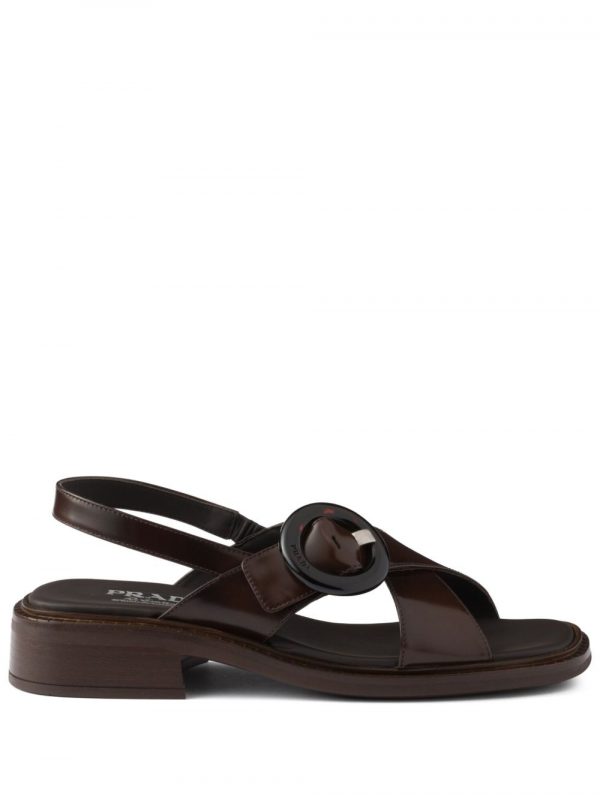 SANDALO SLINGBACK IN PELLE