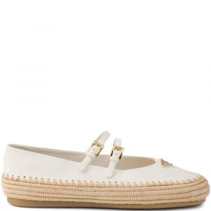 BALLERINA IN PELLE E RAFIA
