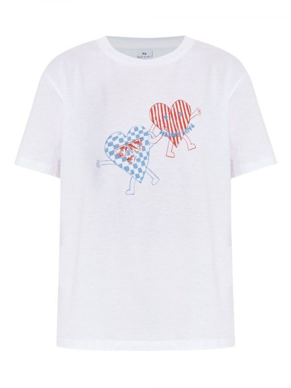 T-SHIRT COOL HEARTS IN COTONE