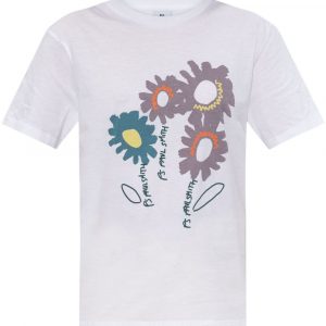 T-SHIRT FLORAL IN COTONE