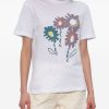 T-SHIRT FLORAL IN COTONE — изображение 4