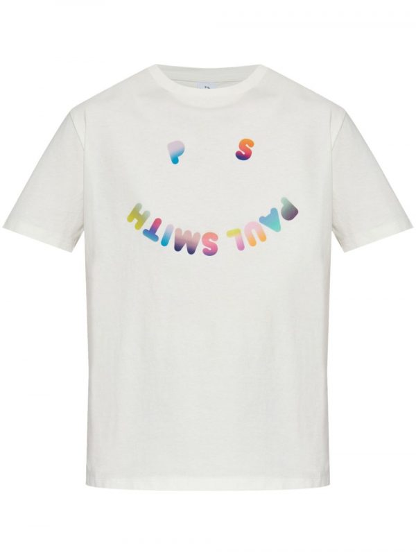 T-SHIRT PS HAPPY GRADIENT IN COTONE