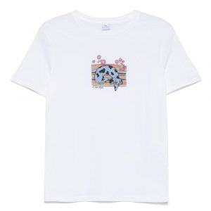 T-SHIRT DOG HUG IN COTONE