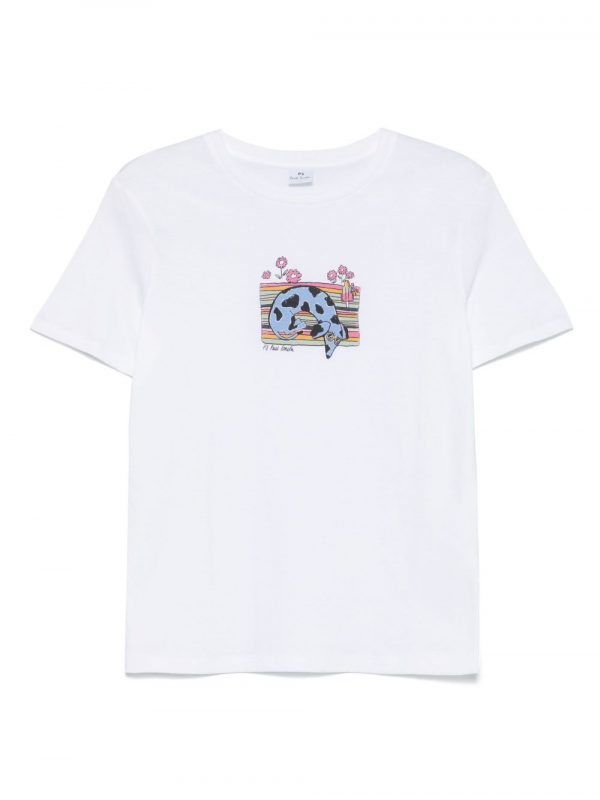 T-SHIRT DOG HUG IN COTONE