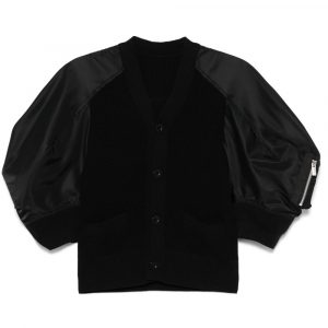 CARDIGAN IN COTONE E NYLON