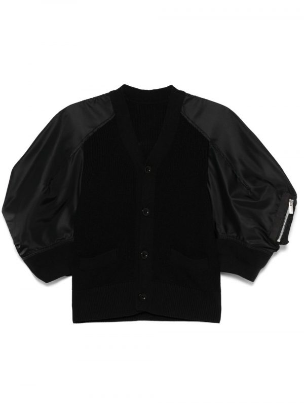 CARDIGAN IN COTONE E NYLON