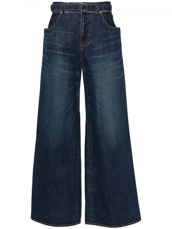 JEANS AMPIO IN COTONE