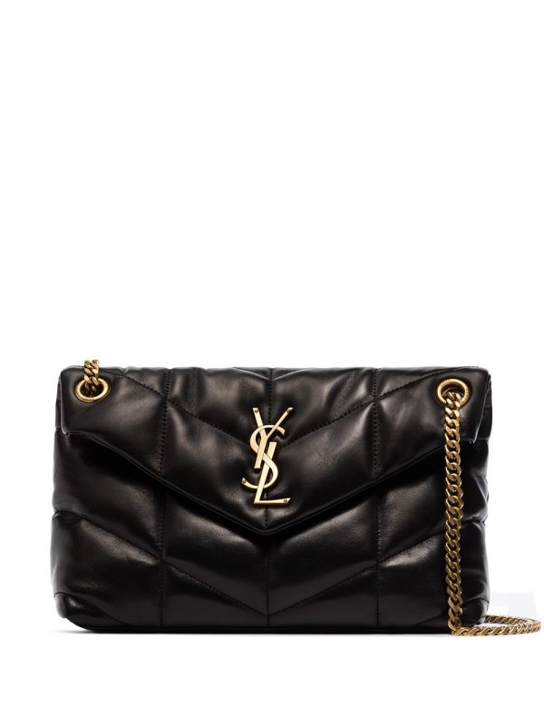 BORSA PUFFER PICCOLA IN PELLE