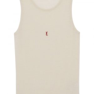 TOP IN MISTO COTONE CON LOGO