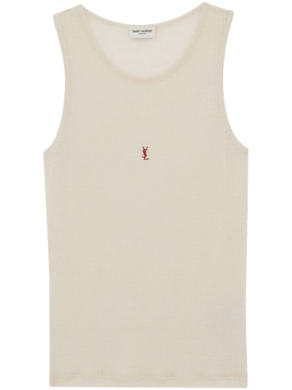 TOP IN MISTO COTONE CON LOGO