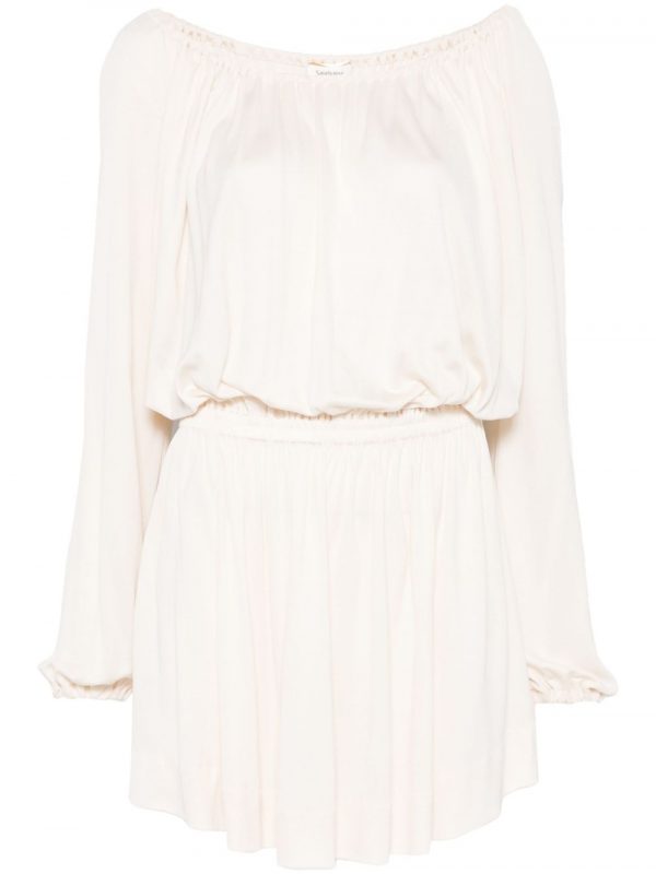 ABITO CORTO IN CREPE SATIN