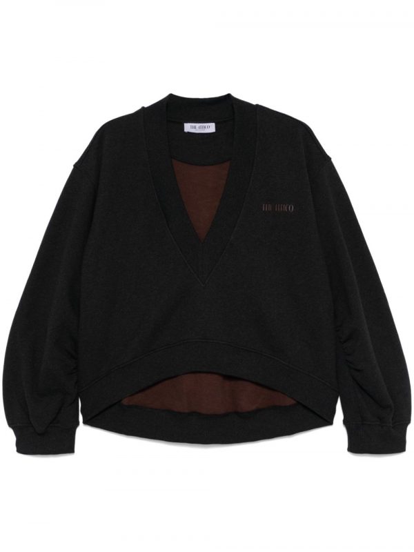FELPA SCOLLO V IN COTONE