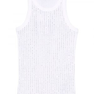 TOP IN COTONE CON STRASS