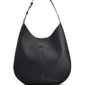 BORDA HOBO DI BAG MEDIA IN PELLE