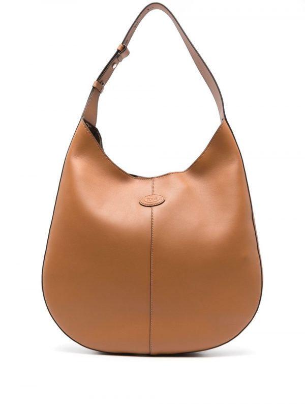 BORDA HOBO DI BAG MEDIA IN PELLE