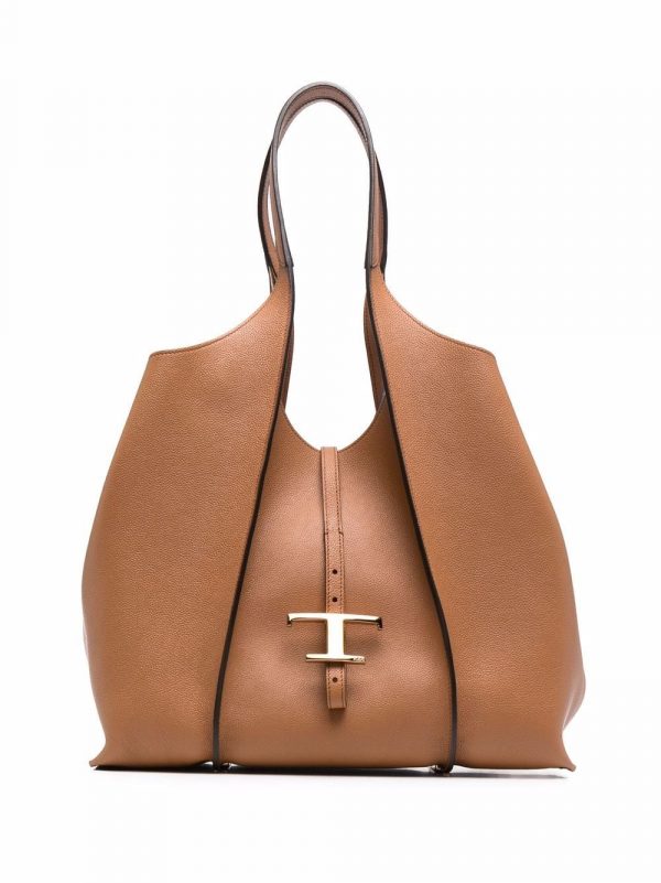 BORSA T TIMELESS MEDIA IN PELLE