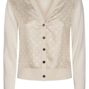 CARDIGAN IN SETA STAMPATO
