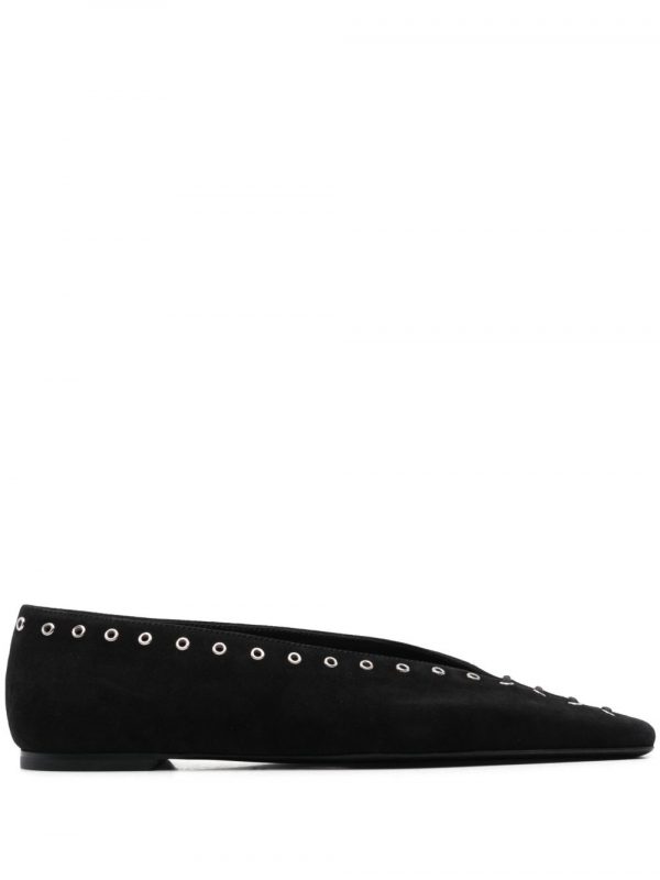BALLERINA STRINGATA IN SUEDE