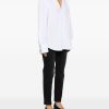 BLUSA SCOLLO V IN COTONE — изображение 3