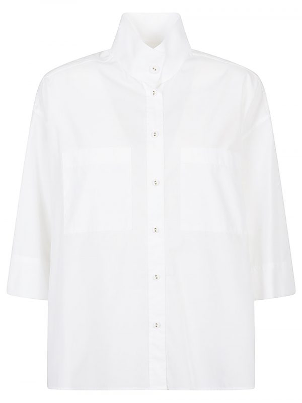 CAMICIA COLLO ALTO IN COTONE