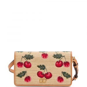 MINI BORSA VLOGO SIGNATURE IN RAFIA