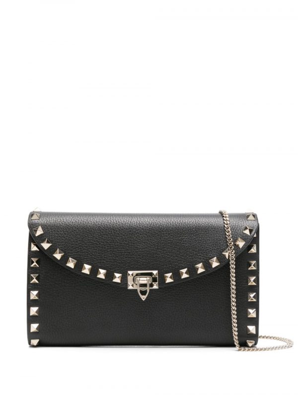 MINI BORSA ROCKSTUD IN PELLE CON TRACOLLA