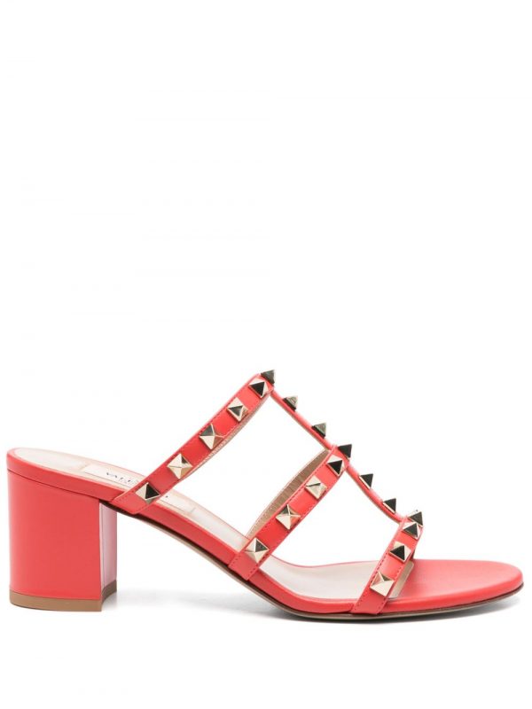 SANDALO ROCKSTUD IN PELLE