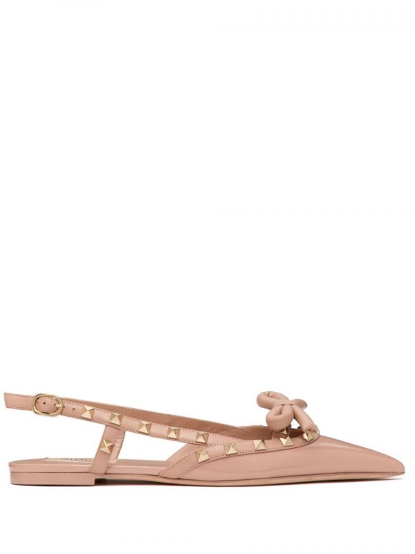 BALLERINA SLINGBACK ROCKSTUD IN PELLE