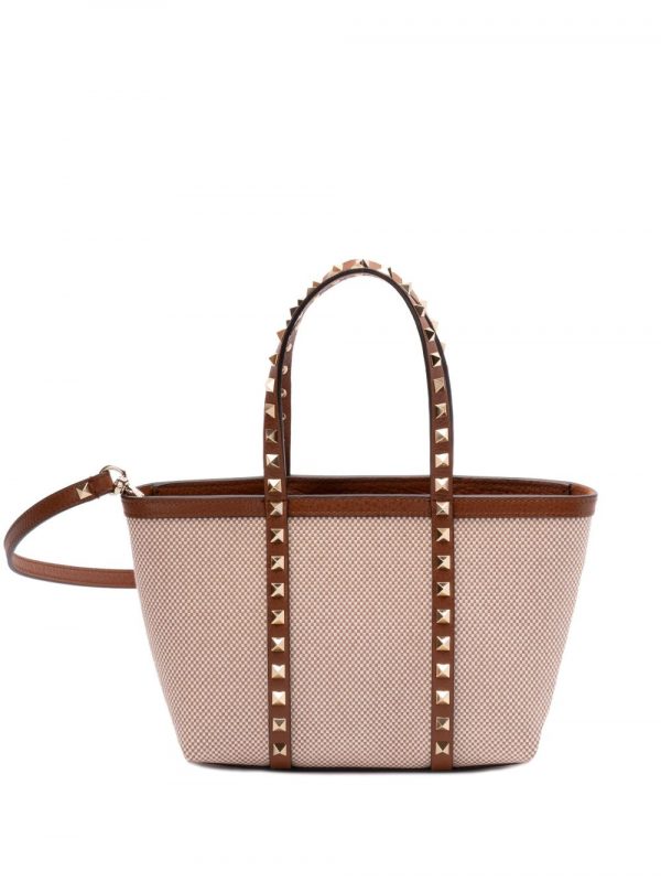 BORSA ROCKSTUD MINI IN CANVAS
