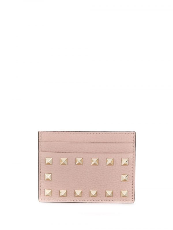PORTA CARTE ROCKSTUD IN PELLE