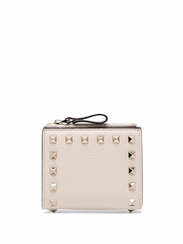 PORTAFOGLIO ROCKSTUD IN PELLE