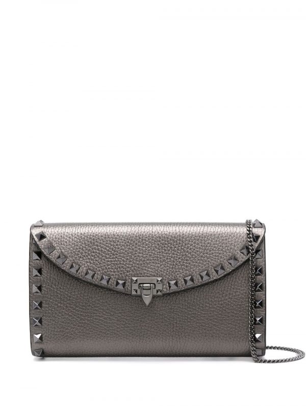 MINI BORSA ROCKSTUD IN PELLE CON TRACOLLA