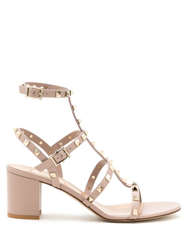 SANDALO ROCKSTUD IN PELLE