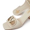 SANDALO VLOGO CUT-OUT IN PELLE — изображение 3