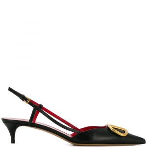 DECOLLETÉ SLINGBACK VLOGO SIGNATURE IN PELLE