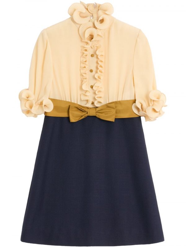 ABITO CORTO IN CREPE DE CHINE