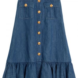 GONNA MIDI IN DENIM