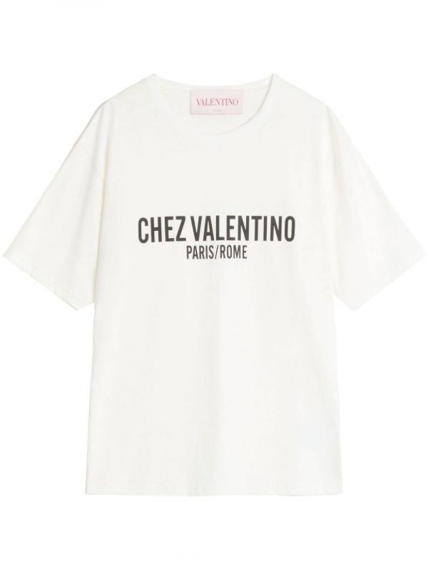 T-SHIRT CHEZ VALENTINO IN COTONE