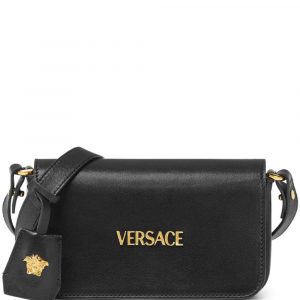 MINI BORSA VERSACE TAG IN PELLE