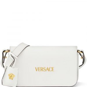 MINI BORSA VERSACE TAG IN PELLE