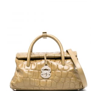 BORSA DOTTA SAFARI PICCOLA IN PELLE